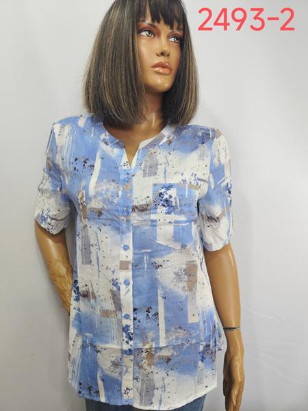 Рубашка LIDA (52-62) 2493-2 blue (лето)