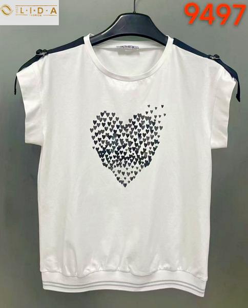 Футболка LIDA (52-62) 9497 white (лето)