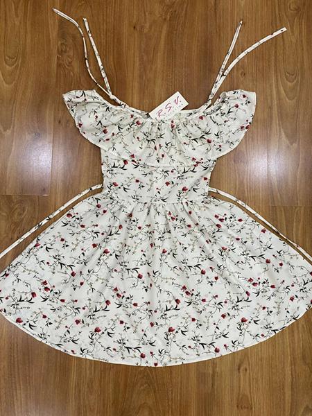 Платье RSV (122-146) 111 white-green (лето)