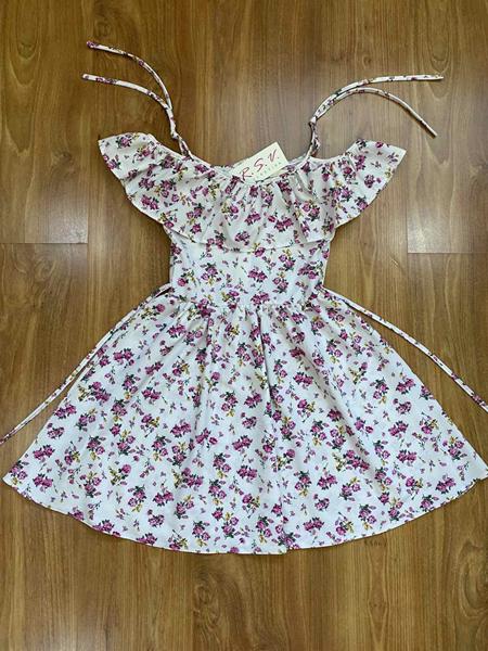 Платье RSV (122-146) 111 white-fuchsia (лето)