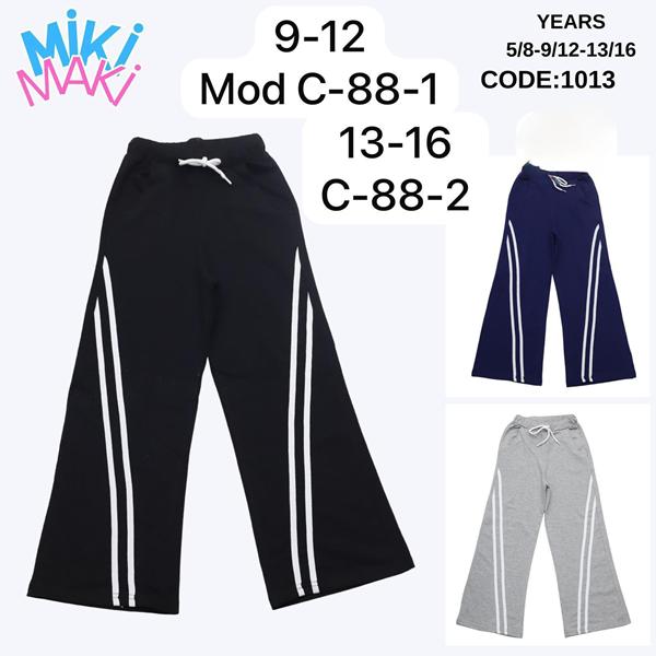 Штаны спорт Miki Maki (13-16) C88-0 navy (деми)