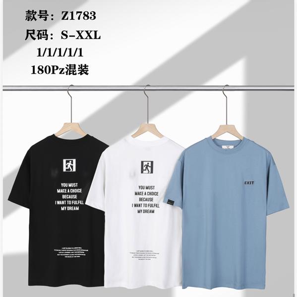 Футболка Ale-Ate (S-2XL) Z1783 black (лето)