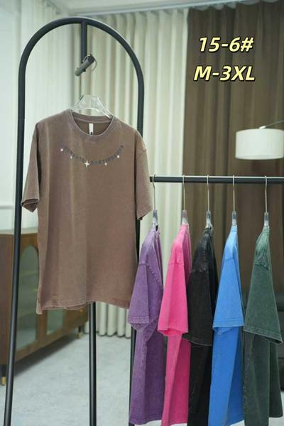 Футболка Xie (M-3XL) 15-6 d.grey (лето)