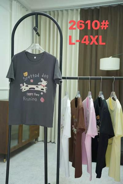 Футболка Xie (L-4XL) 2610 brown (лето)