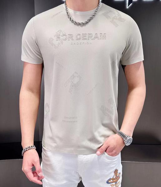 Футболка F.T.H (L-4XL) F1340 l.grey (лето)