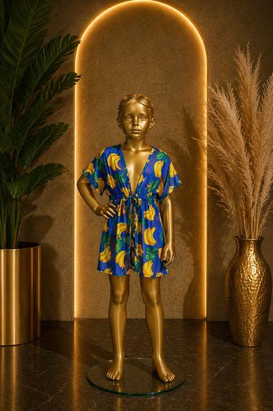 Халат Sun&Sea (120-160) A7122 blue (лето)