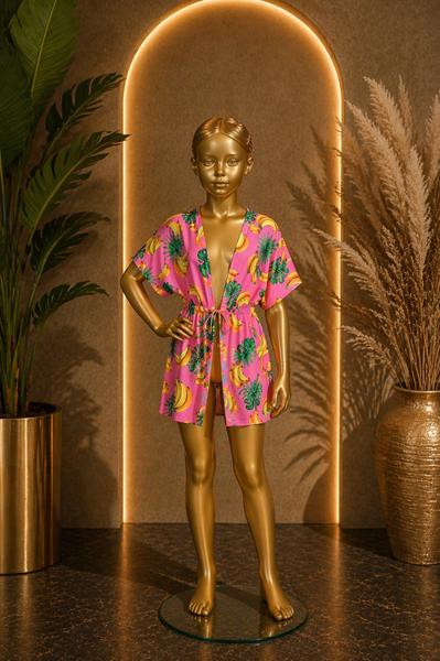 Халат Sun&Sea (120-160) A7122 pink (лето)