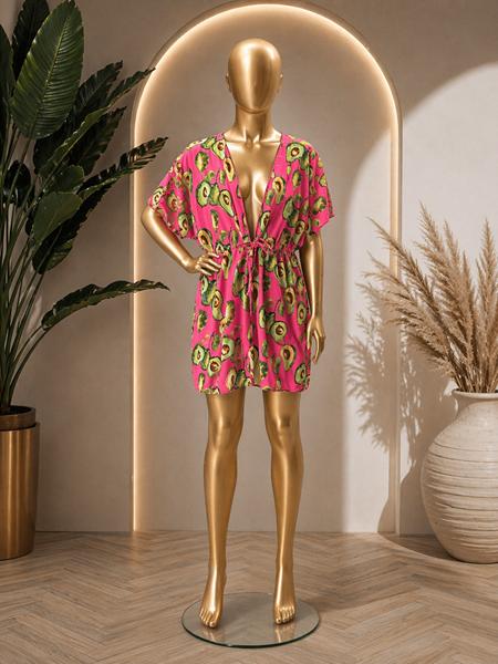 Халат Sun&Sea (120-160) A8022 fuchsia (лето)