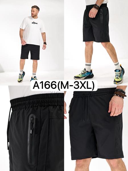 Шорты LiOpt (M-3XL) A166 black (лето)