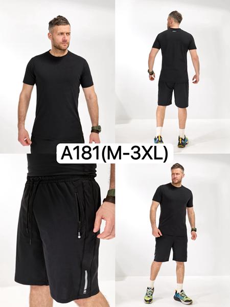 Костюм LiOpt (M-3XL) A181 black (лето)