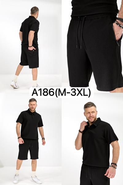 Костюм LiOpt (M-3XL) A186 black (лето)