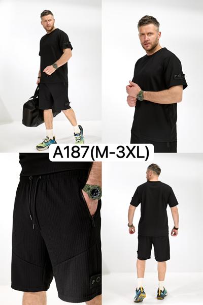 Костюм LiOpt (M-3XL) A187 black (лето)