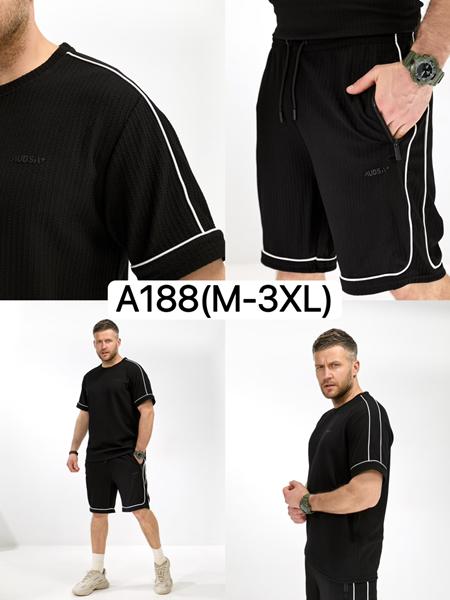 Костюм LiOpt (M-3XL) A188 black (лето)