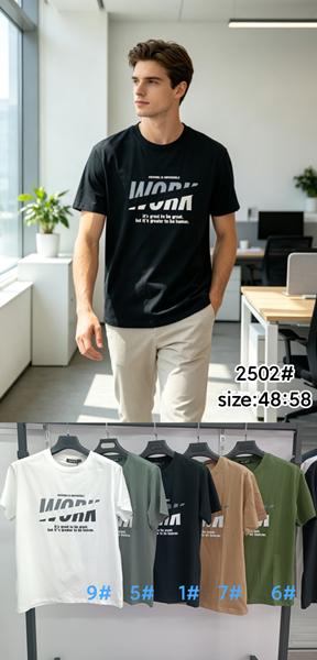 Футболка LiOpt (48-58) 2502-1 black (лето)