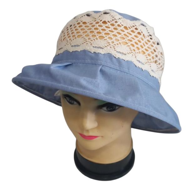 Шляпа Mabi (56-60) 0789 l.blue (лето)