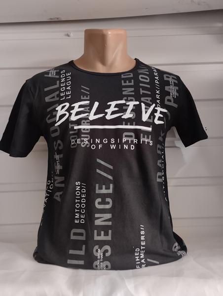 Футболка Panda (S-2XL) 1802 black (лето)