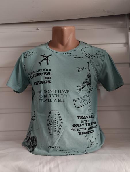 Футболка Panda (S-2XL) 1806 mint (лето)