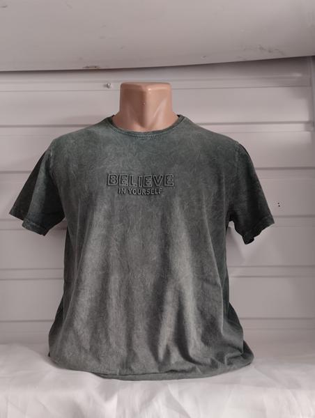 Футболка Panda (M-3XL) 1810 grey (лето)