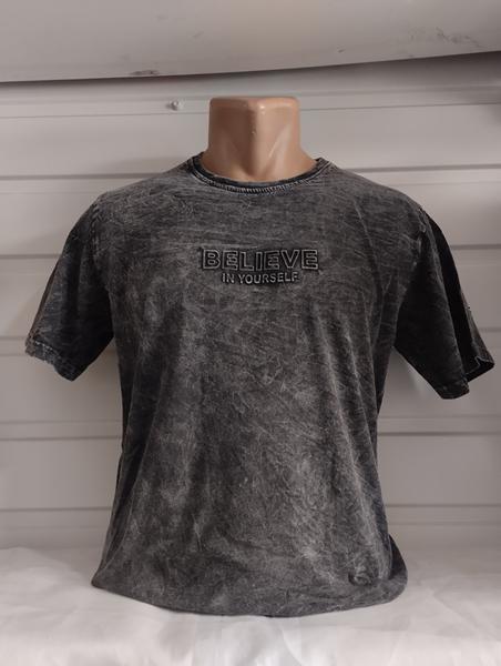 Футболка Panda (M-3XL) 1811 grey (лето)