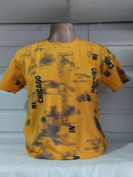 Футболка Panda (S-2XL) 1816 yellow (лето)
