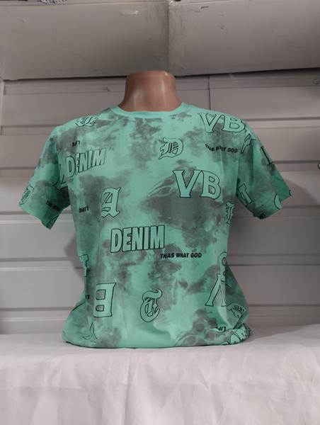 Футболка Panda (S-2XL) 1822 mint (лето)