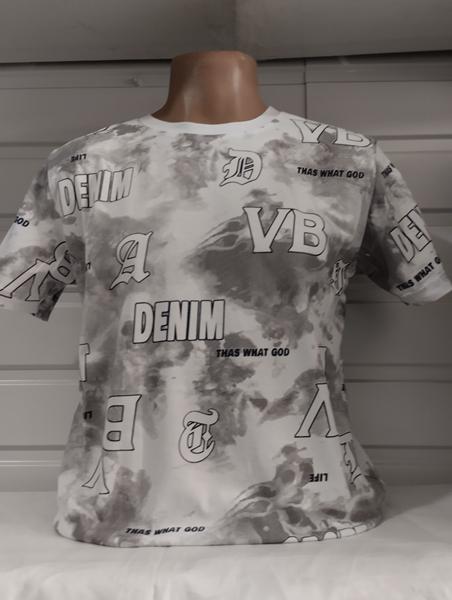 Футболка Panda (S-2XL) 1824 white (лето)