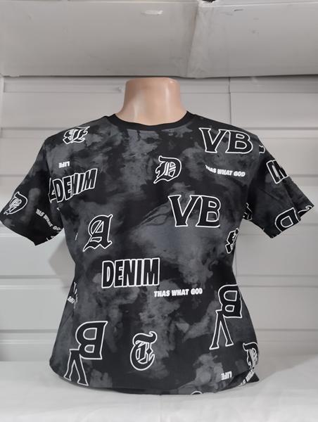 Футболка Panda (S-2XL) 1826 black (лето)