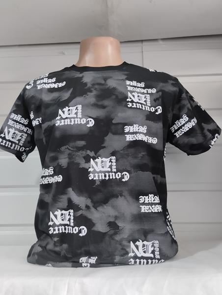 Футболка Panda (S-2XL) 1827 black (лето)