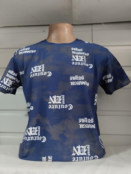 Футболка Panda (S-2XL) 1829 blue (лето)