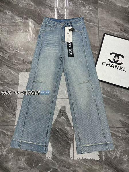 Джинсы Trend (M-XL) 1019 l.blue (деми)