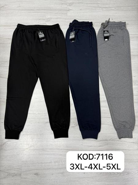 Штаны спорт Mary Poppins (3XL-5XL) 7116 navy (деми)