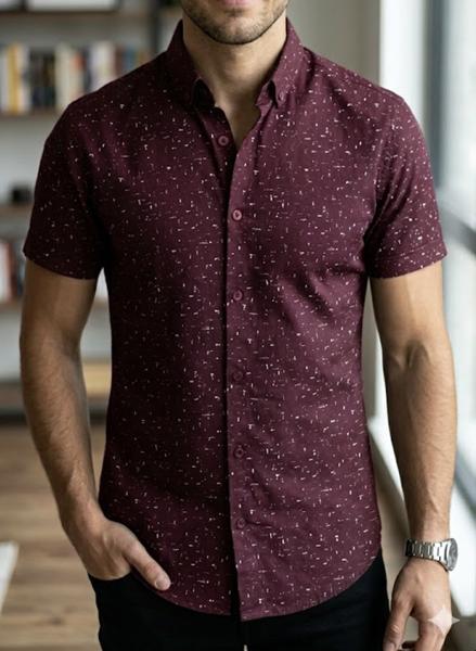 Рубашка Mary Poppins (S-2XL) 7526 wine (лето)