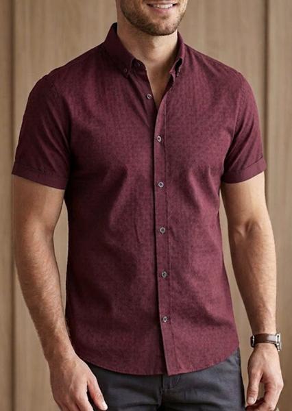 Рубашка Mary Poppins (S-2XL) 7527 wine (лето)