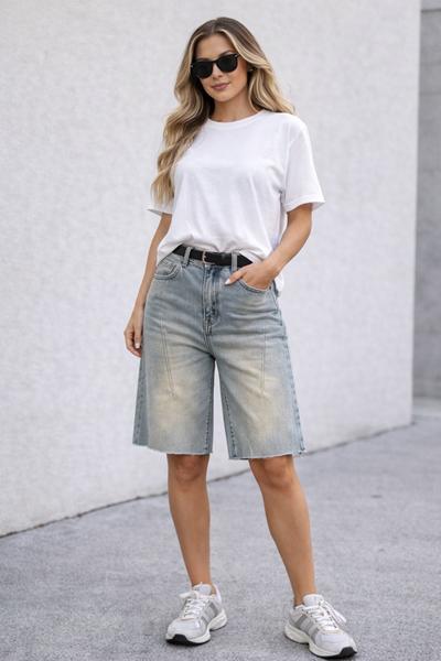 Бриджи X-Ray (S-2XL) 8065-3 l.blue (лето)