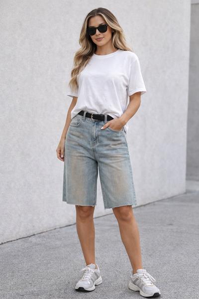 Бриджи X-Ray (S-2XL) 9165-2 l.blue (лето)