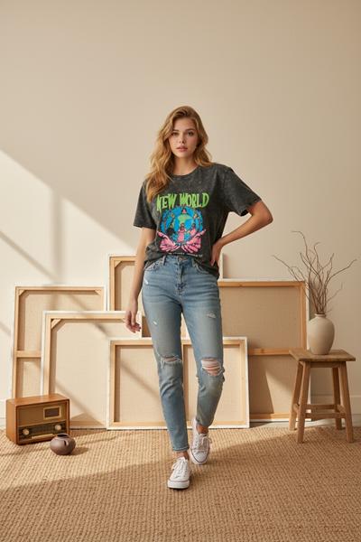 Футболка X-Ray (S-L) XR869 grey (лето)