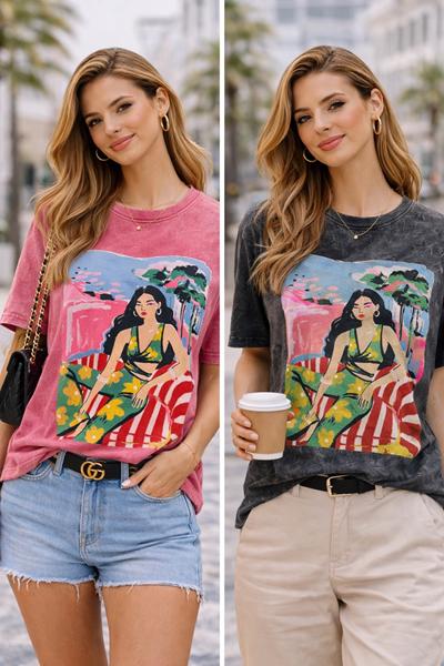 Футболка X-Ray (S-L) XR871 pink (лето)