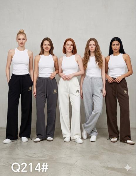 Штаны спорт Шаолинь (M-XL) Q214 black (деми)