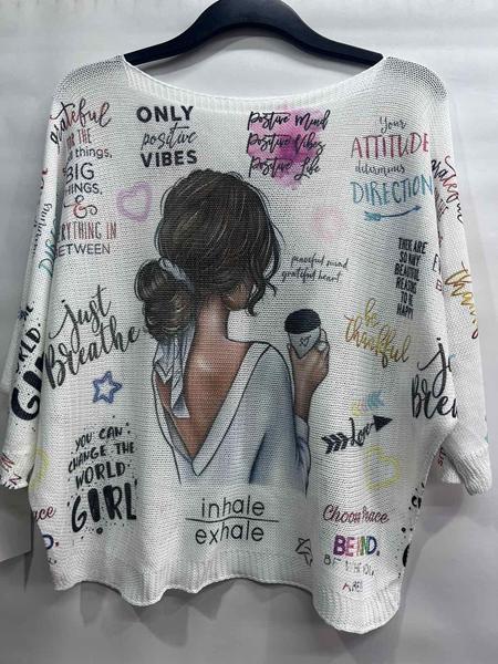 Свитер Emsweekis (48-52) E1814 white (деми)