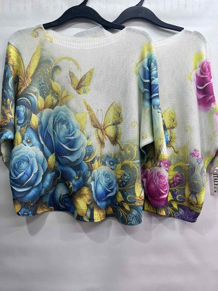 Свитер Emsweekis (48-52) E1819 white-blue (деми)