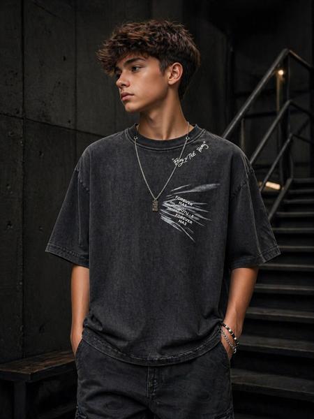 Футболка Major (120-170) 2A30102 black (лето)