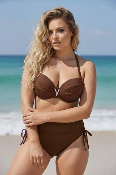 Купальник DFK (44-52) 76135 brown (лето)