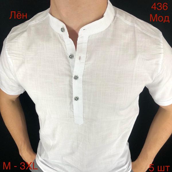 Рубашка Надийка (48-56) ND1303-436 white (лето)