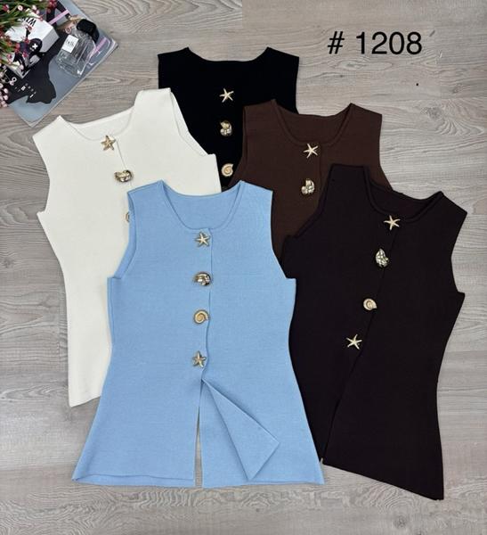 Жилетка Nefertiti (42-46) 1208 l.blue (лето)