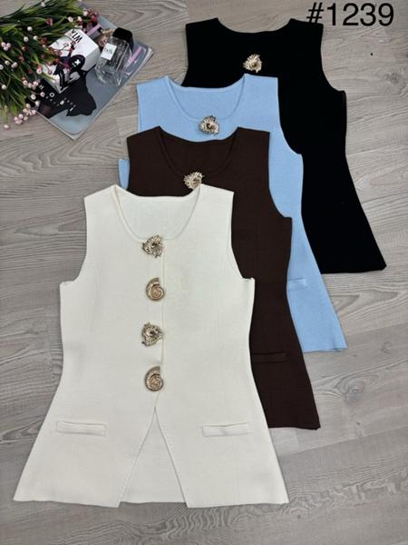 Жилетка Nefertiti (42-46) 1234 l.beige (лето)