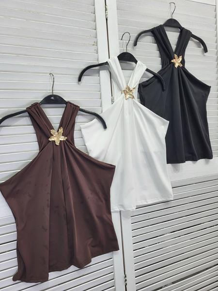 Майка Nefertiti (one size) NF186 brown (лето)