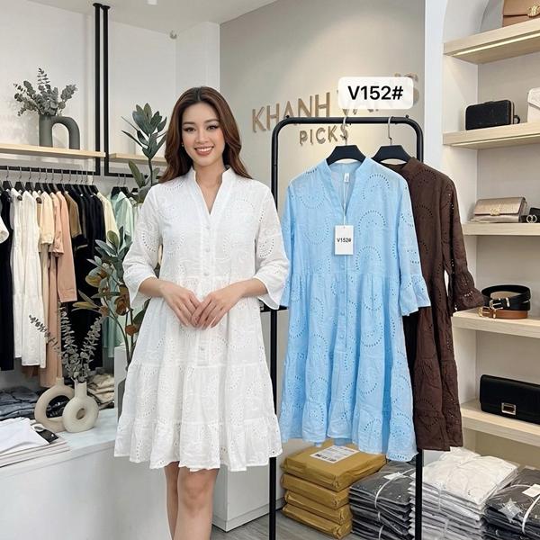 Платье Nefertiti (S-XL) V152 l.blue (лето)