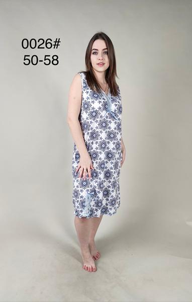 Ночнушка Anion (50-58) 0026 white-blue (лето)