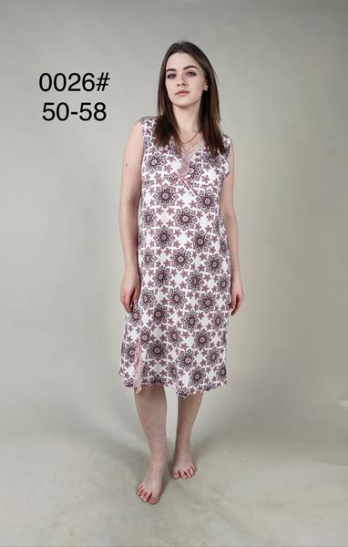Ночнушка Anion (50-58) 0026 white-brown (лето)
