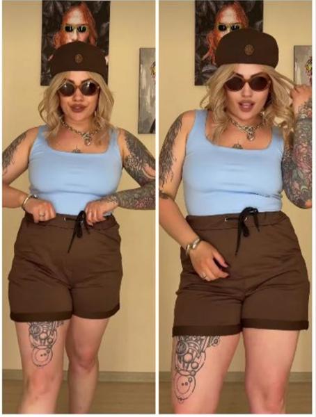 Шорты MSO (XL-4XL) 0620 brown (лето)